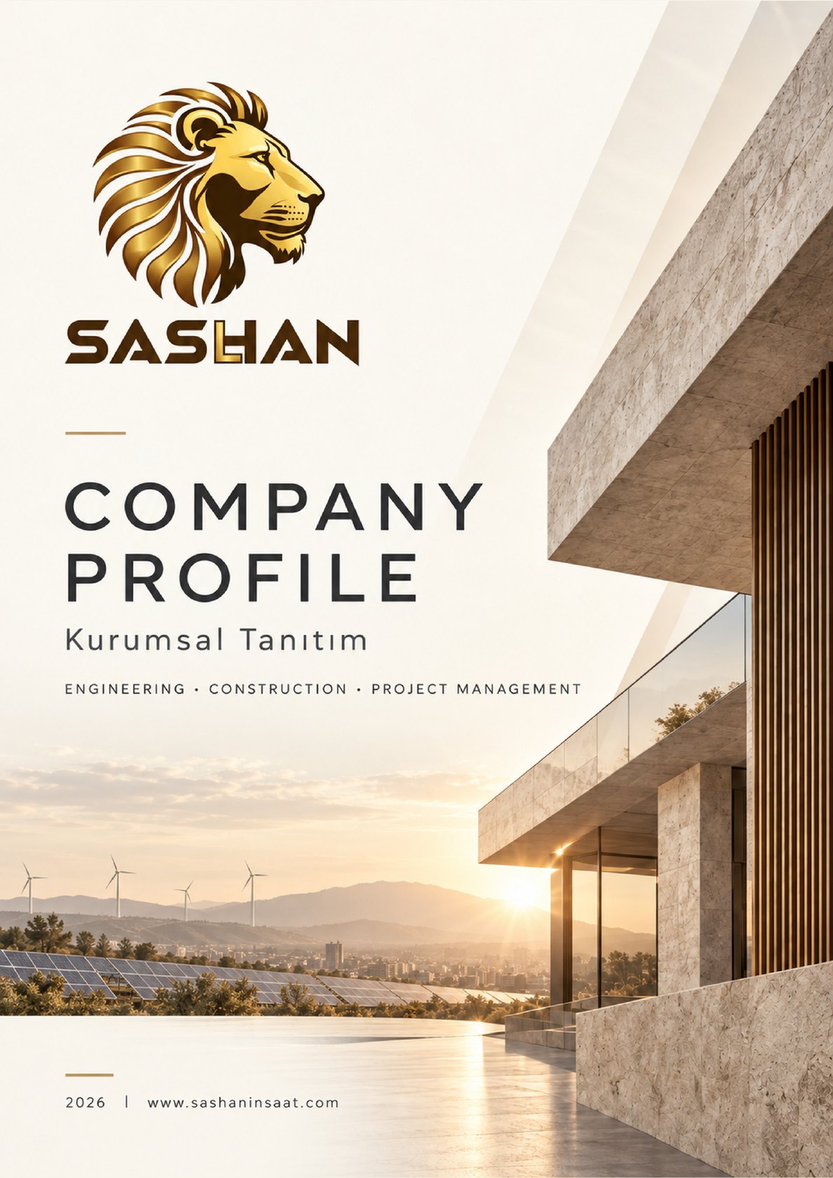 SASHAN İnşaat 2026 kurumsal profil kapağı